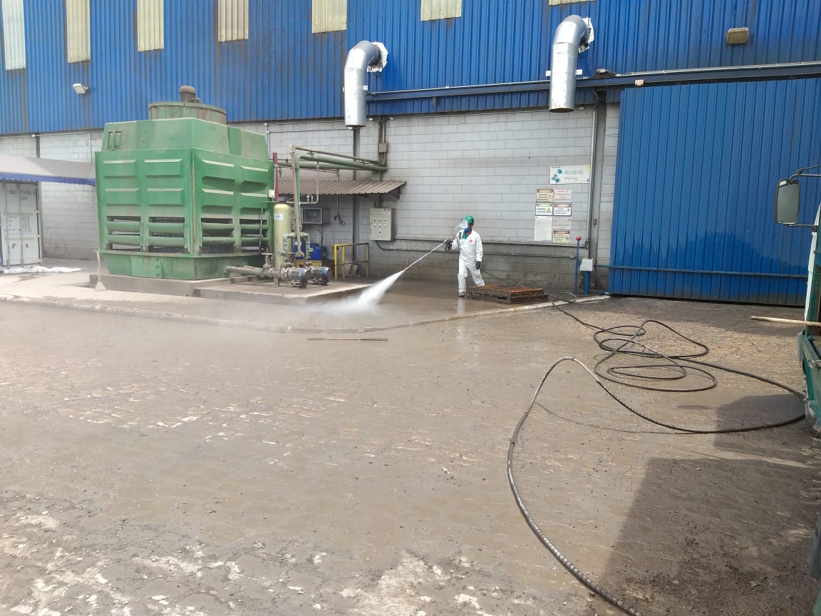 Hidrojateamento em Ação